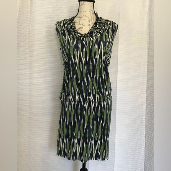 Michael Kors Womens Sleeveless Drape Neck Dress - S - Picture 2 of 6